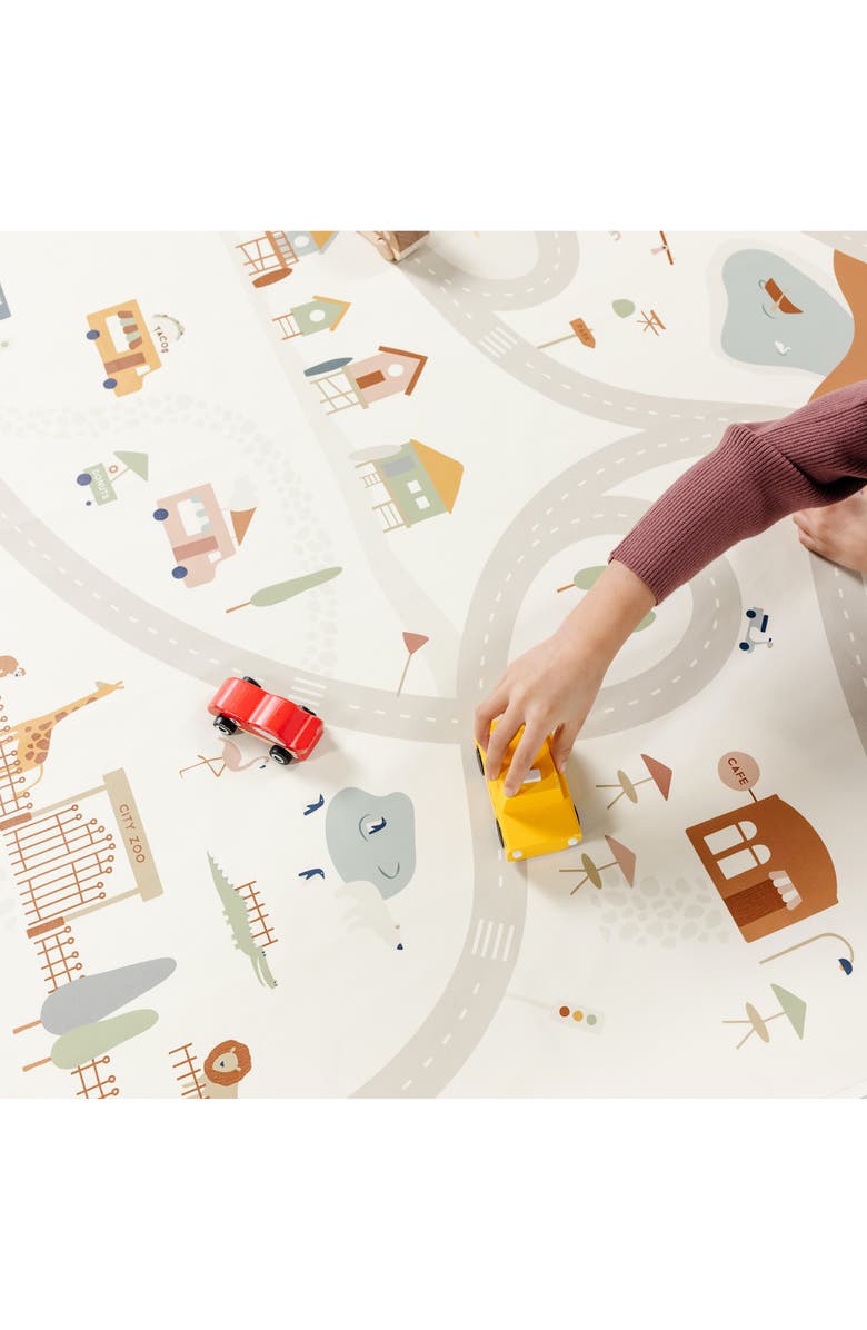 GATHRE Uptown Print Leather Play Mat, Alternate, color, Uptown