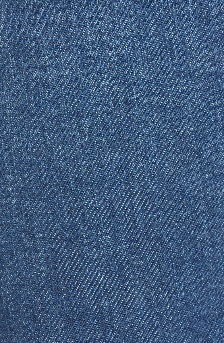 Moschino Beaded Bear Skinny Jeans, Alternate, color, 