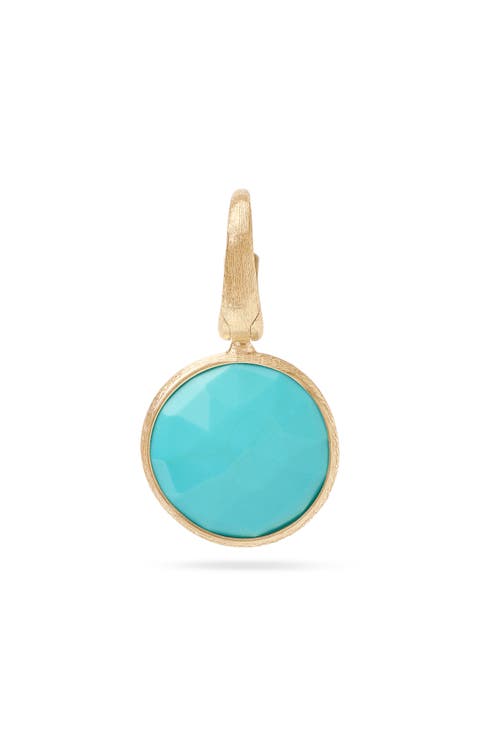 Jaipur 18k Gold Turquoise Pendant