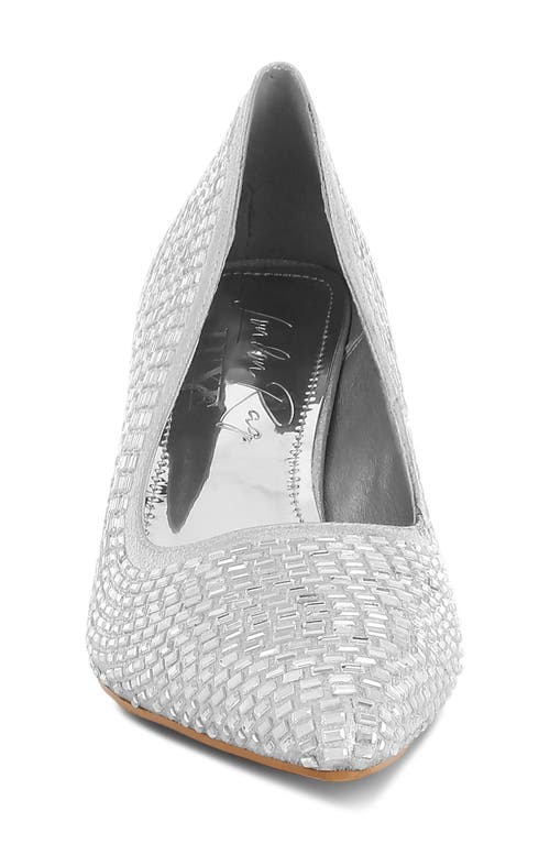 Shop London Rag Benjamins Rhinestone Pump In Silver