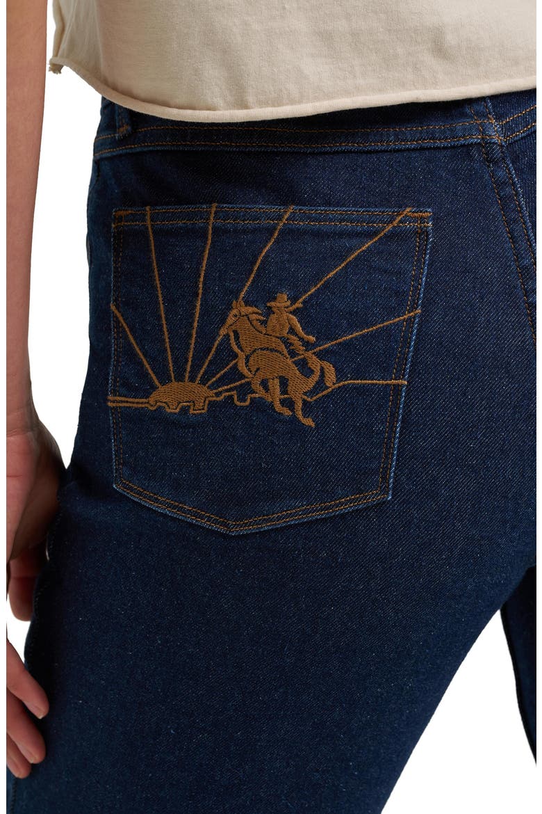 High Waist Flare Jeans, Alternate, color, RETRO RINSE