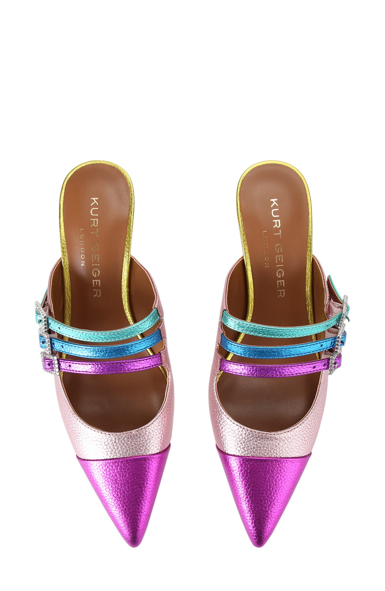 Kurt Geiger London Pierra Mary Jane Pointed Cap Toe Mule, Alternate, color, 