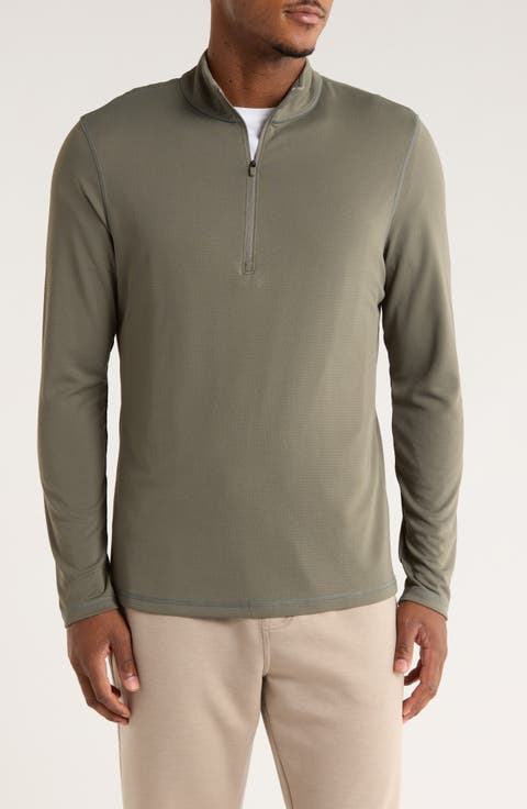 Half Zip Long Sleeve Top