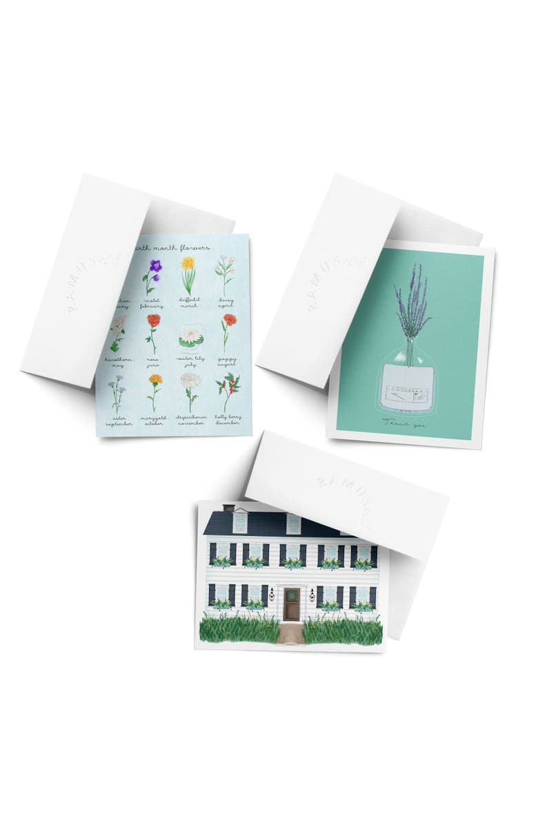 Ramus & Co Everyday Greeting Card Pack (3ct) "Flowers, House, Jar", Main, color, Multi-Pack