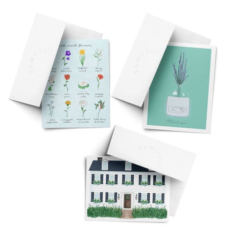 Everyday Greeting Card Pack (3ct) "Flowers, House, Jar"
