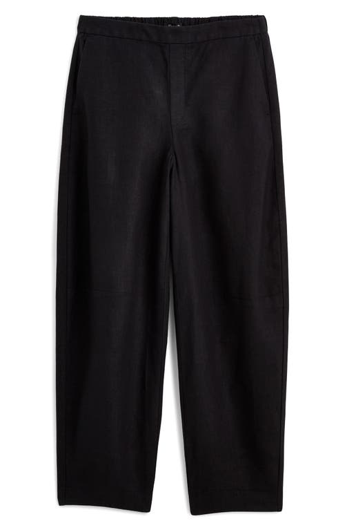 Shop Madewell Barrel Leg Crop Linen Pants