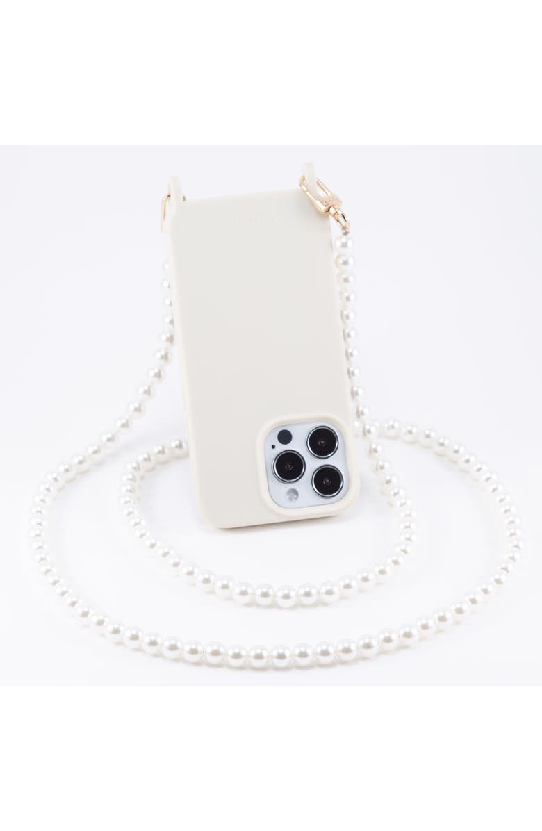 Cordée Cases Maxi Pearl Phone Chain, Main, color, White