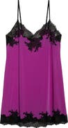 Natori Enchant Lace Trim Satin Chemise