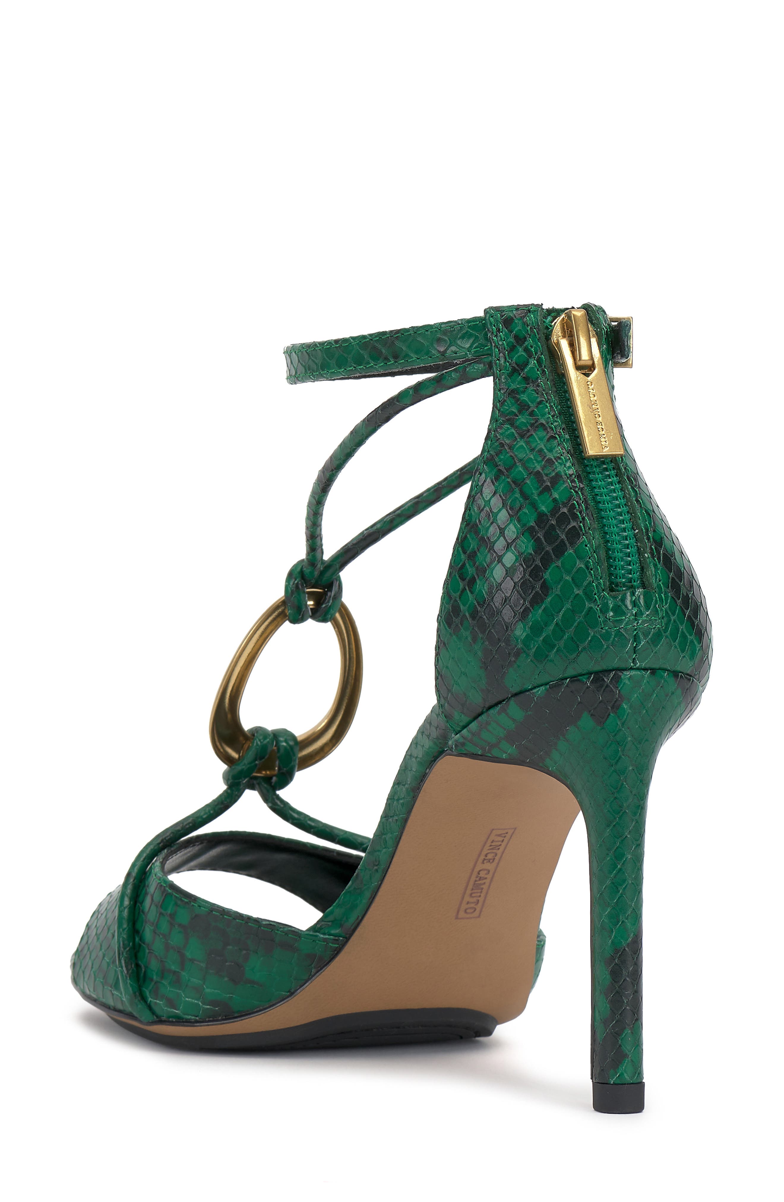Vince Camuto Alinna Ankle Strap Sandal, Alternate, color, Emerald Green