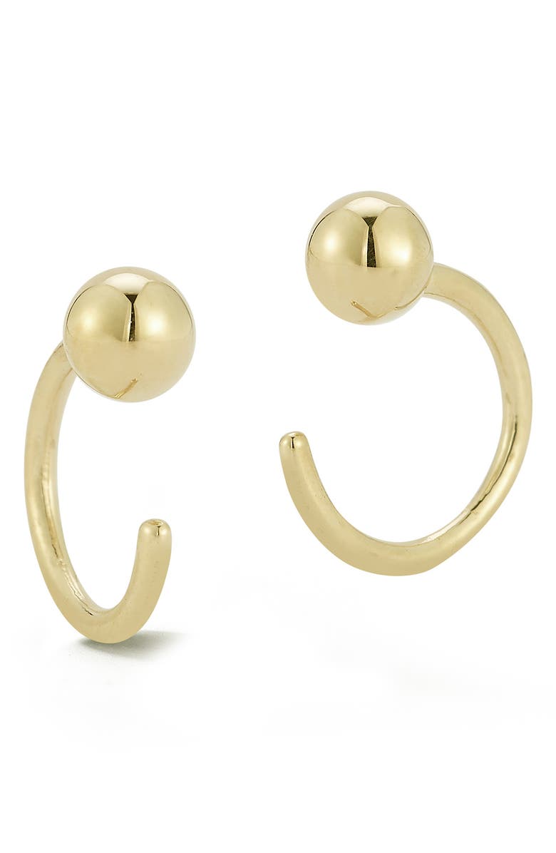 Ember Fine Jewelry Ball Hoop Earrings, Main, color, 