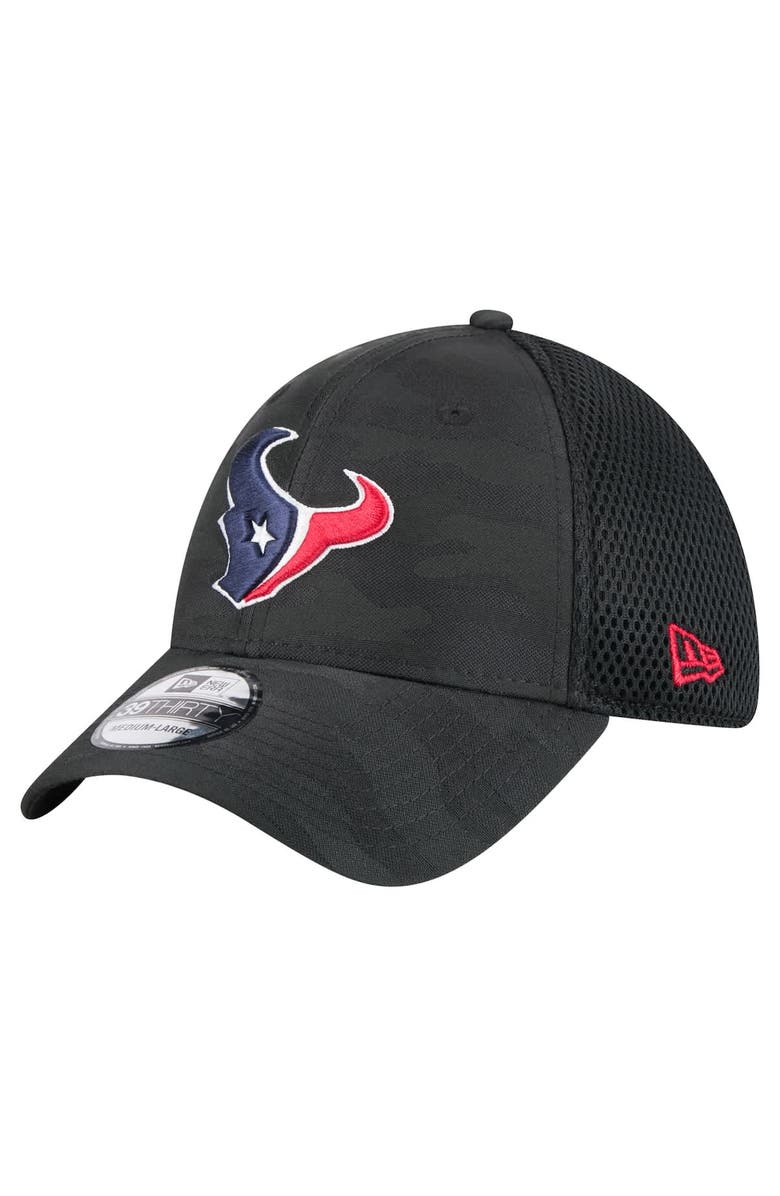 New Era Men's New Era Black Houston Texans Active Camo 39THIRTY Flex Hat, Alternate, color, 
