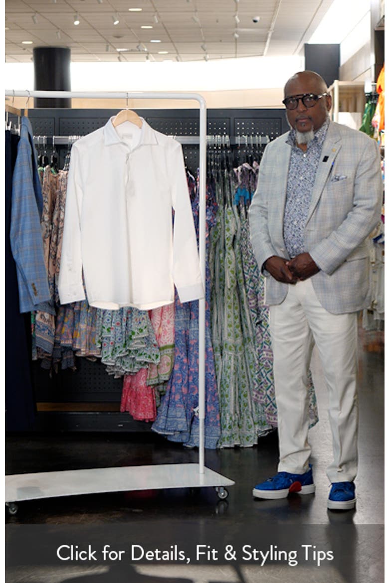 Danforth Stretch Cotton & Linen Blend Dress Shirt video