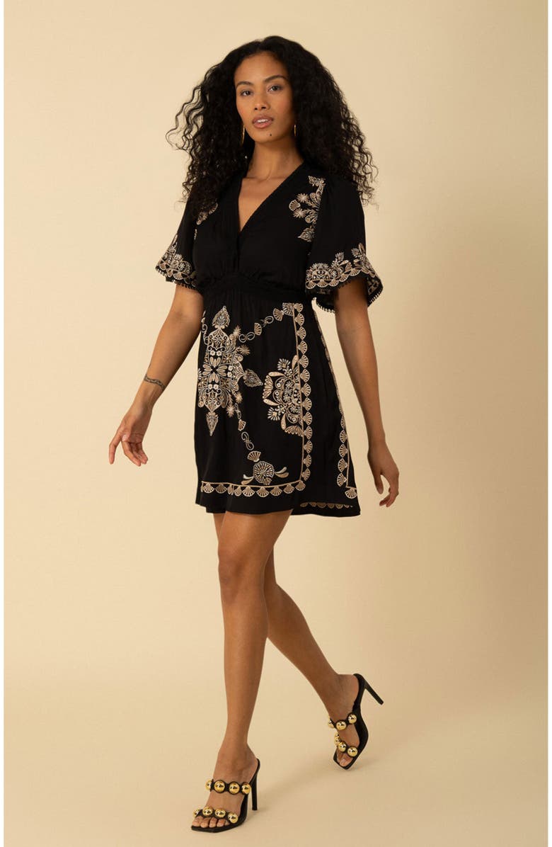 Hale Bob Elora Embroidered Dress, Alternate, color, 