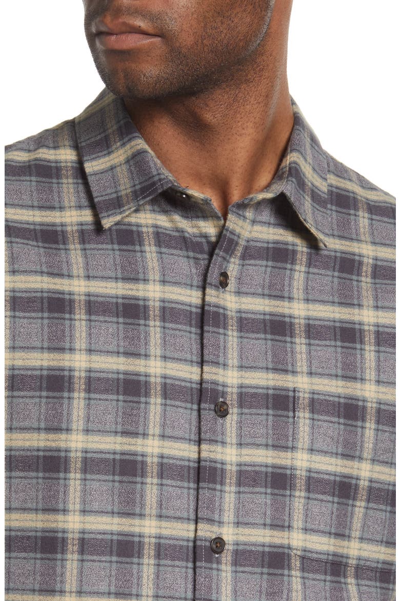 Willow Classic Fit Plaid Cotton Button-Up Shirt, Alternate, color, MED H GREY
