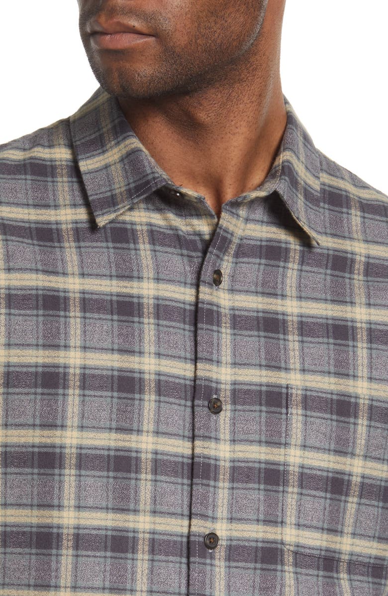 Vince Willow Classic Fit Plaid Cotton Button-Up Shirt, Alternate, color, 