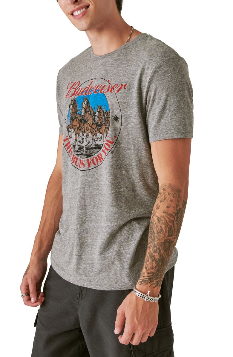 Lucky Brand Budweiser Clydesdale Graphic T-Shirt, Alternate, color, 