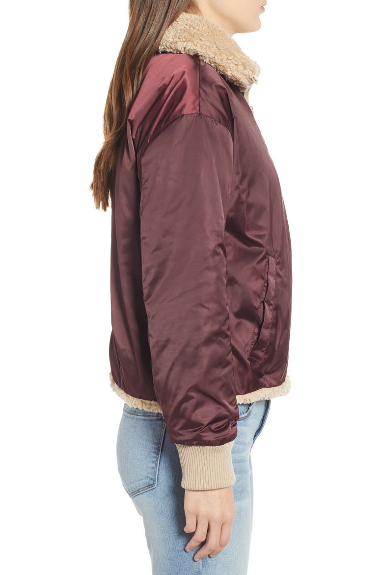Reversible Teddy Jacket, Alternate, color, TAN BURRO