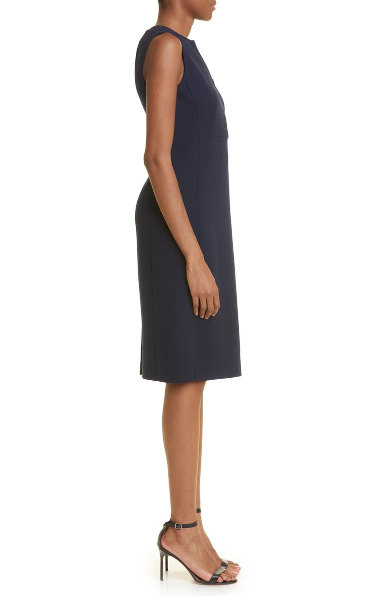 Akris Double Face Virgin Wool Crepe Sheath Dress, Alternate, color,
