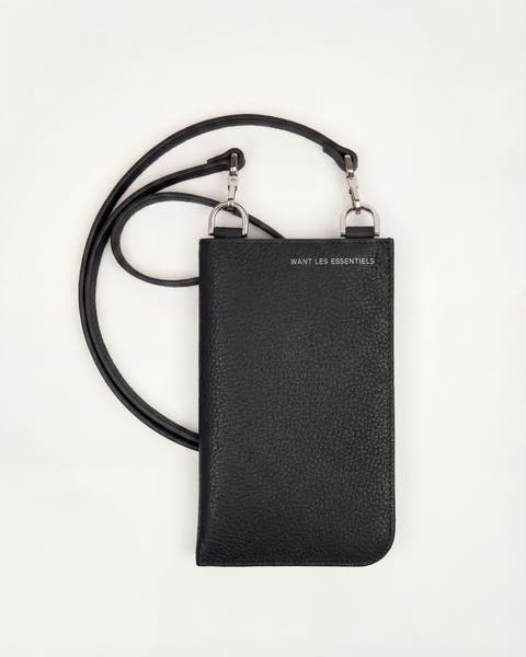 Arch Pebble-Grained Leather Phone Bag
