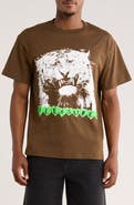 PLEASURES Grin Cotton Graphic T-Shirt