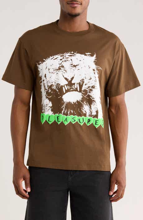 PLEASURES Grin Cotton Graphic T-Shirt