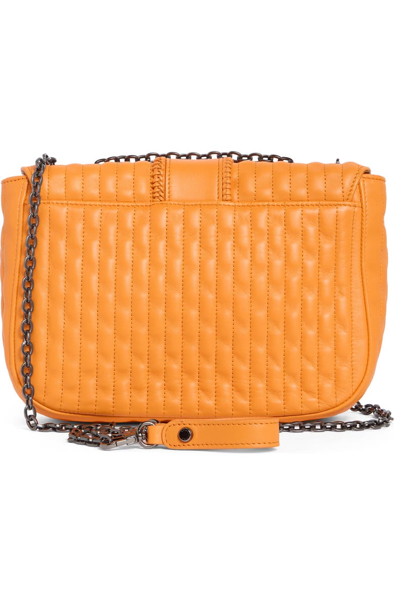 Longchamp Amazone Medium Quilted Leather Crossbody Bag, Alternate, color, Orange