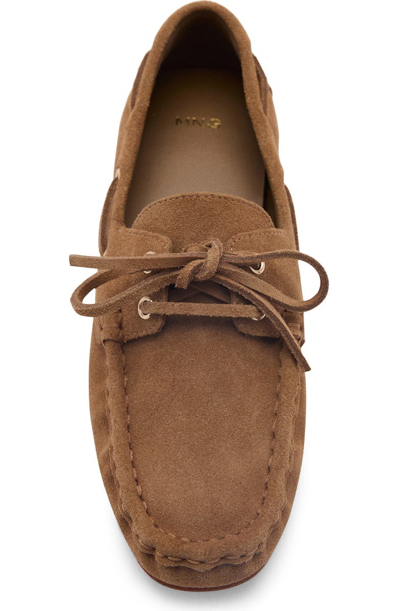MANGO Boat Shoe, Alternate, color, Medium Brown