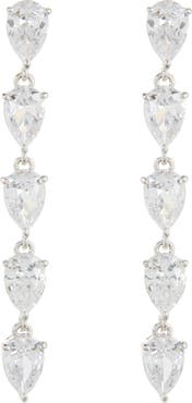 Nadri Serena CZ Linear Drop Earrings
