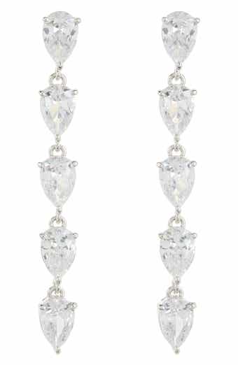 Nadri Serena CZ Linear Drop Earrings