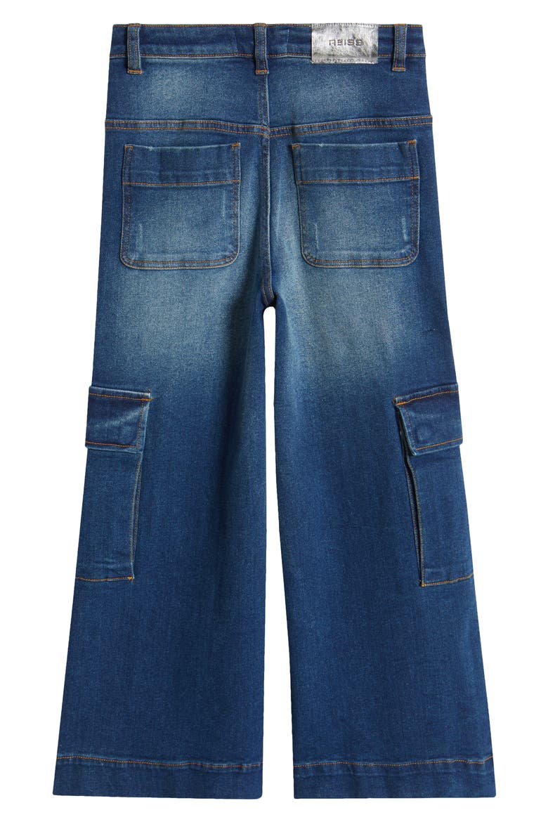 Kids' Sienna Wide Leg Jeans, Alternate, color, BLUE