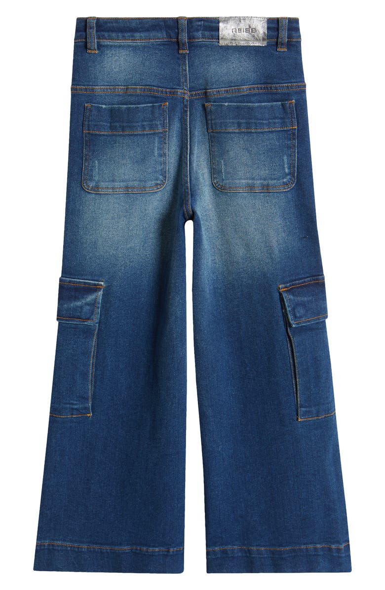 Reiss Kids' Sienna Wide Leg Jeans, Alternate, color, 