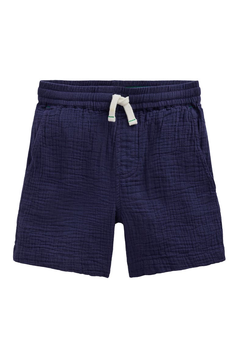 Kids' Double Cloth Drawstring Shorts, Main, color, NAVY