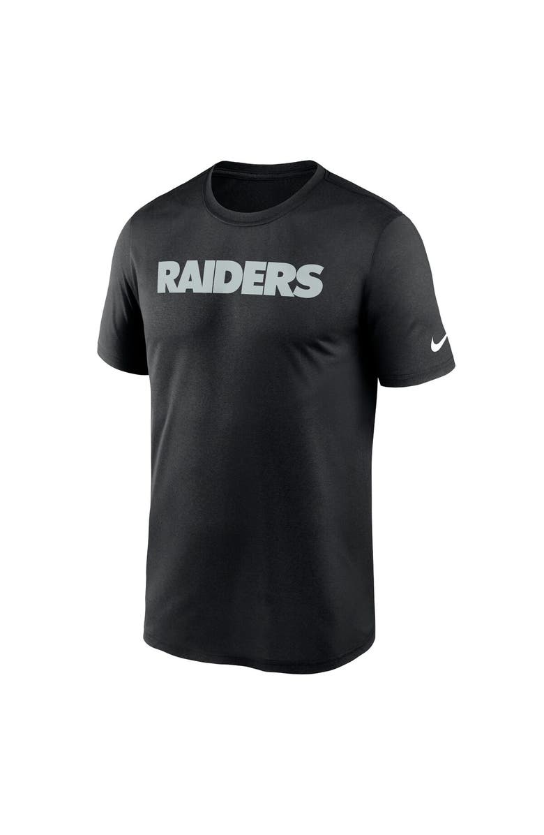 Nike Men's Nike Black Las Vegas Raiders Primetime Legend Wordmark Performance T-Shirt, Alternate, color, Black