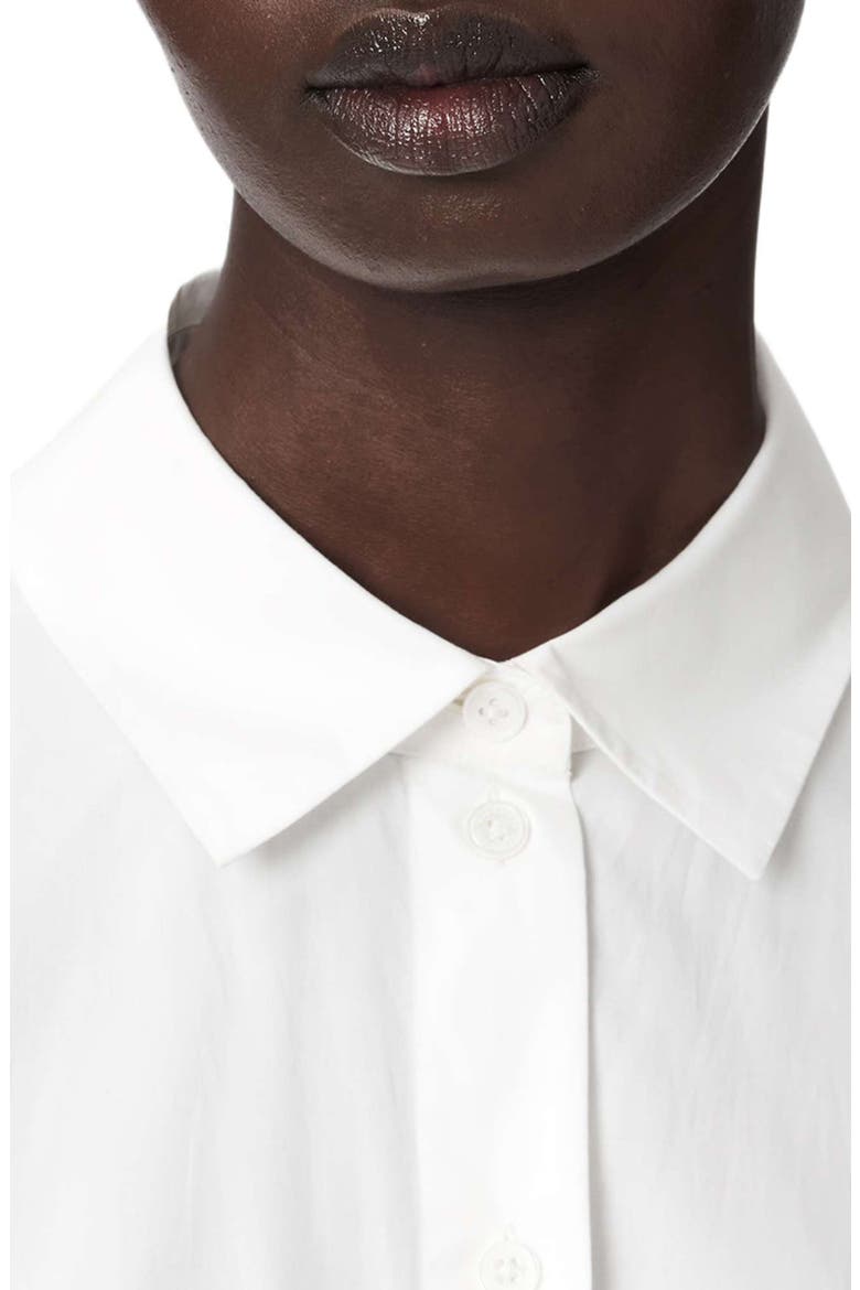 Kristi Cotton Ruffle Shirtdress, Alternate, color, OPTIC WHITE