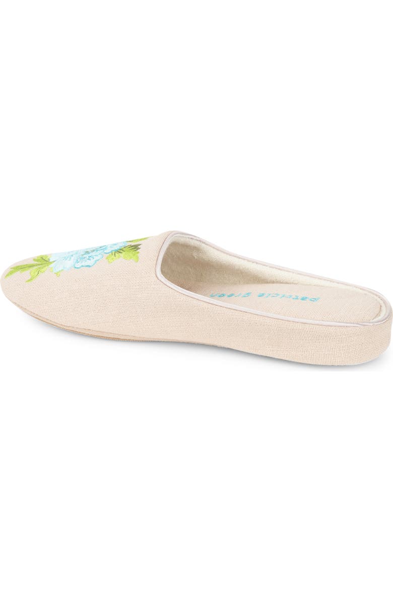 patricia green Embroidered Peony Slipper, Alternate, color,