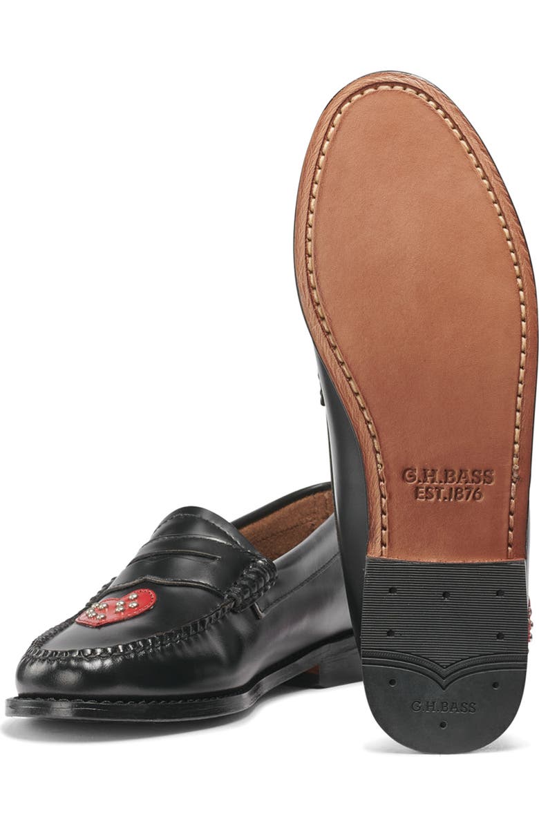 G.H.BASS Penny Love Leather Loafer, Alternate, color,