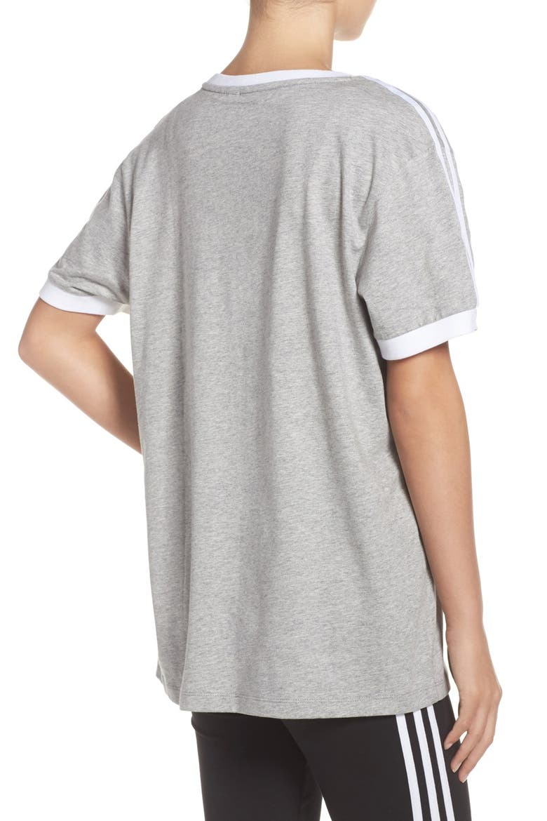 3-Stripes Tee, Alternate, color, MEDIUM GREY HEATHER