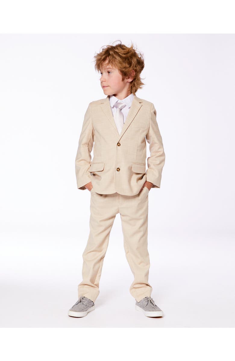 Deux par Deux Boy's Slant Pocket Pants Light Taupe, Alternate, color,