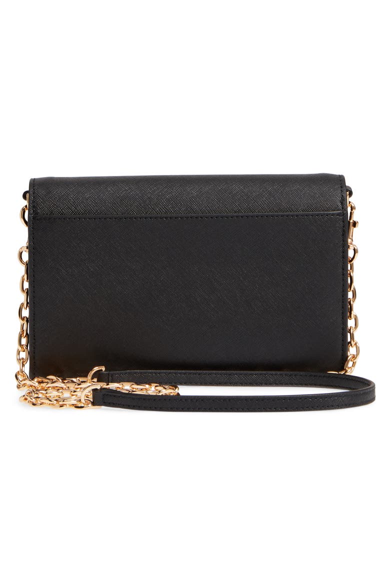 Robinson Leather Wallet on a Chain, Alternate, color, BLACK / ROYAL NAVY