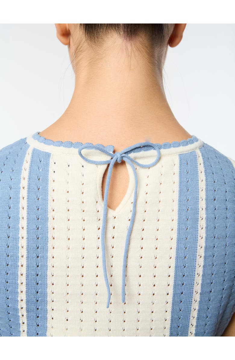 Sergio Tacchini Zola Knit Top, Alternate, color, Faded Denim