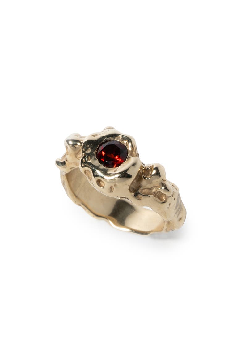 Spell Garnet Ring, Main, color, GOLD