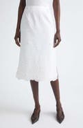 Altuzarra Malik Floral Appliqué Midi Skirt
