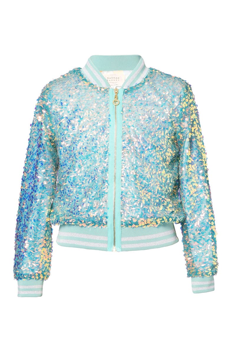 Truly Me Kids' Sequin Bomber Jacket, Main, color, 