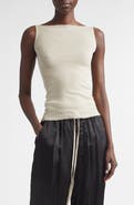 Rick Owens Raw Edge Cotton Tank