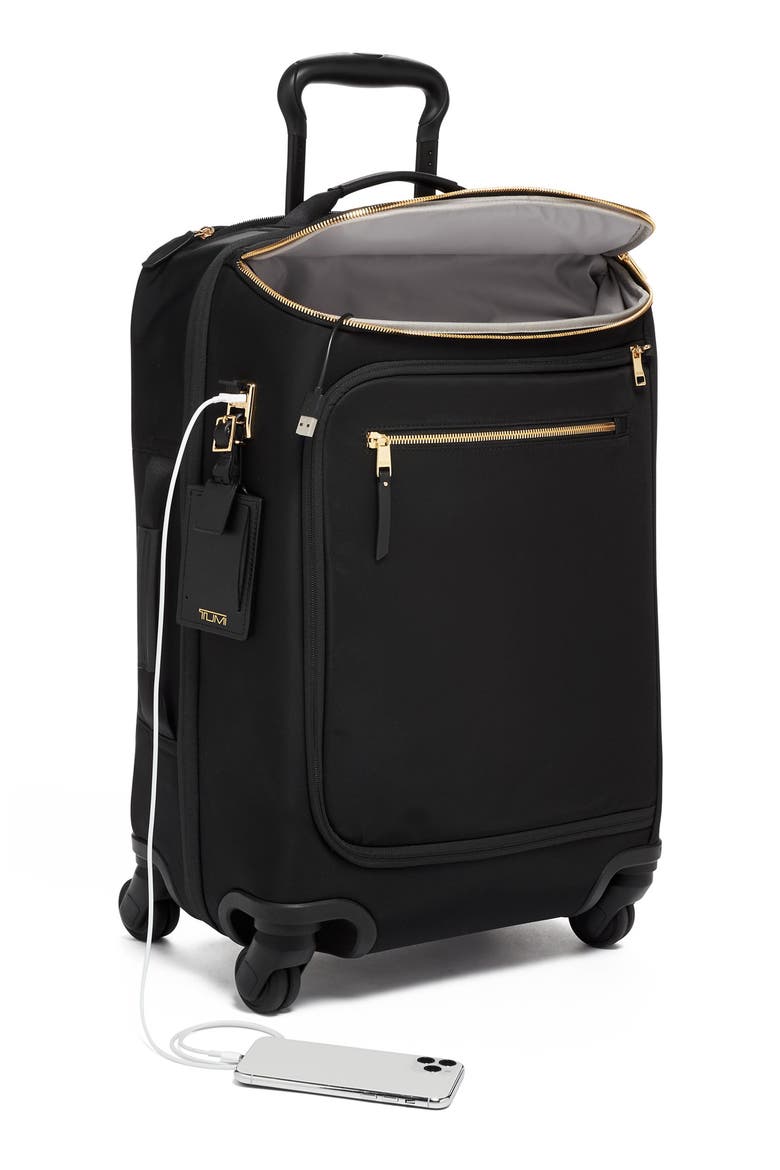 Léger 22-Inch International Wheeled Carry-On, Alternate, color, BLACK