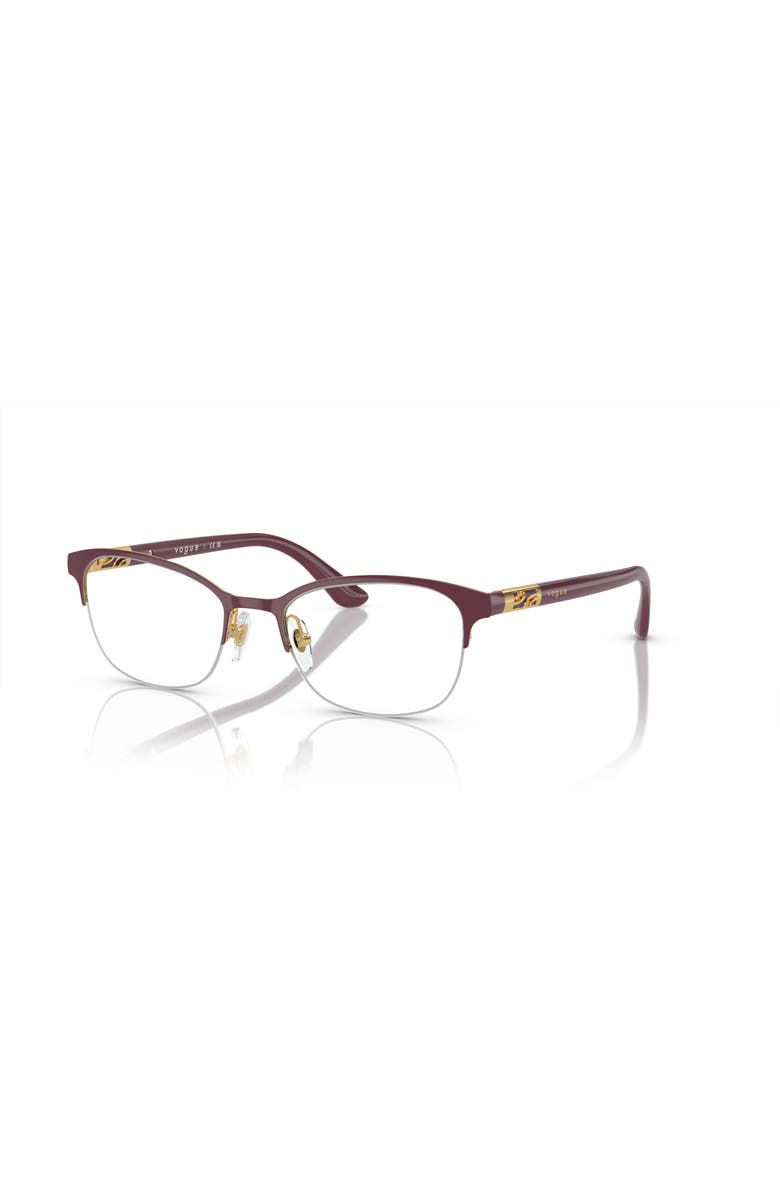 Vogue Eyewear 53mm Rectangle optical glasses, Main, color, Violet