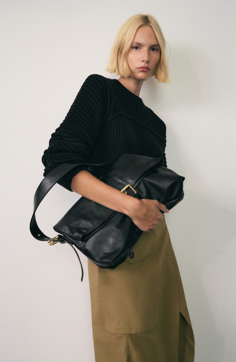 MANGO Rib Crewneck Sweater, Alternate, color, 