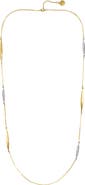 Vince Camuto Crystal Station Long Silver- Necklace