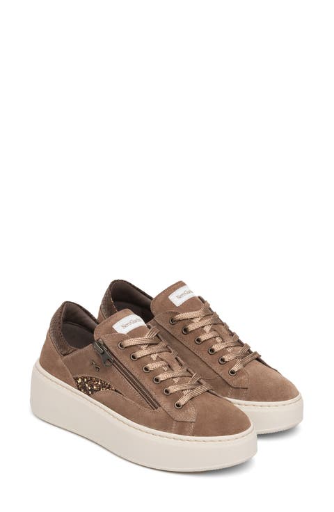 Platform Side Zip Sneaker