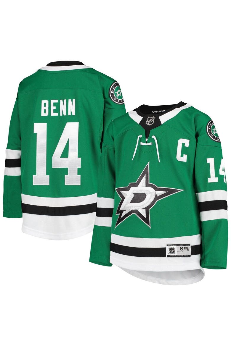 Youth Jamie Benn Kelly Green Dallas Stars Home Premier Player Jersey, Alternate, color, Kelly Green
